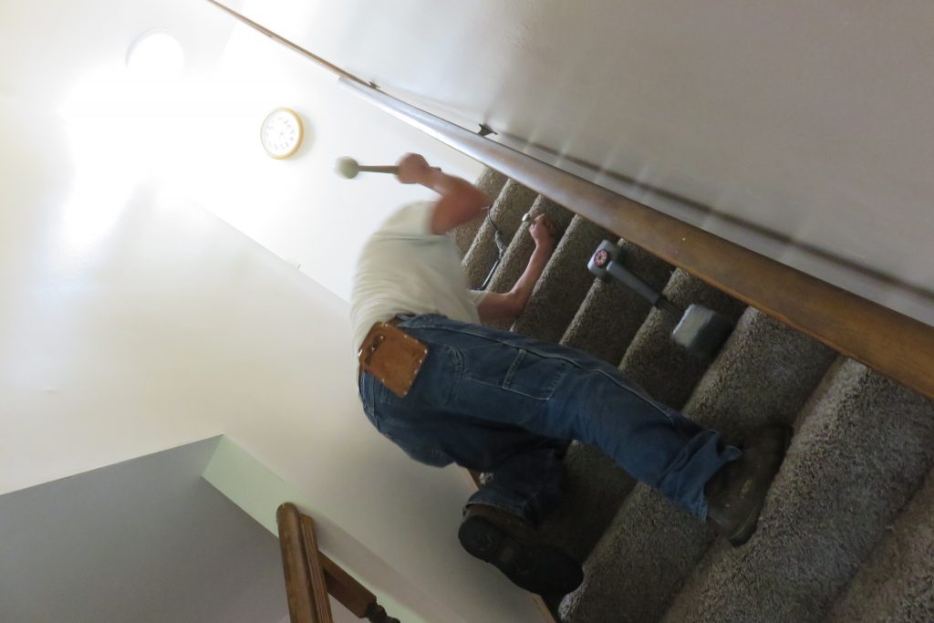 Securing the Carpet on Stairs